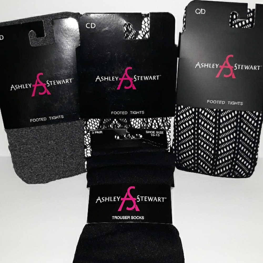 Ashley Stewart NWT footed tights and trousers